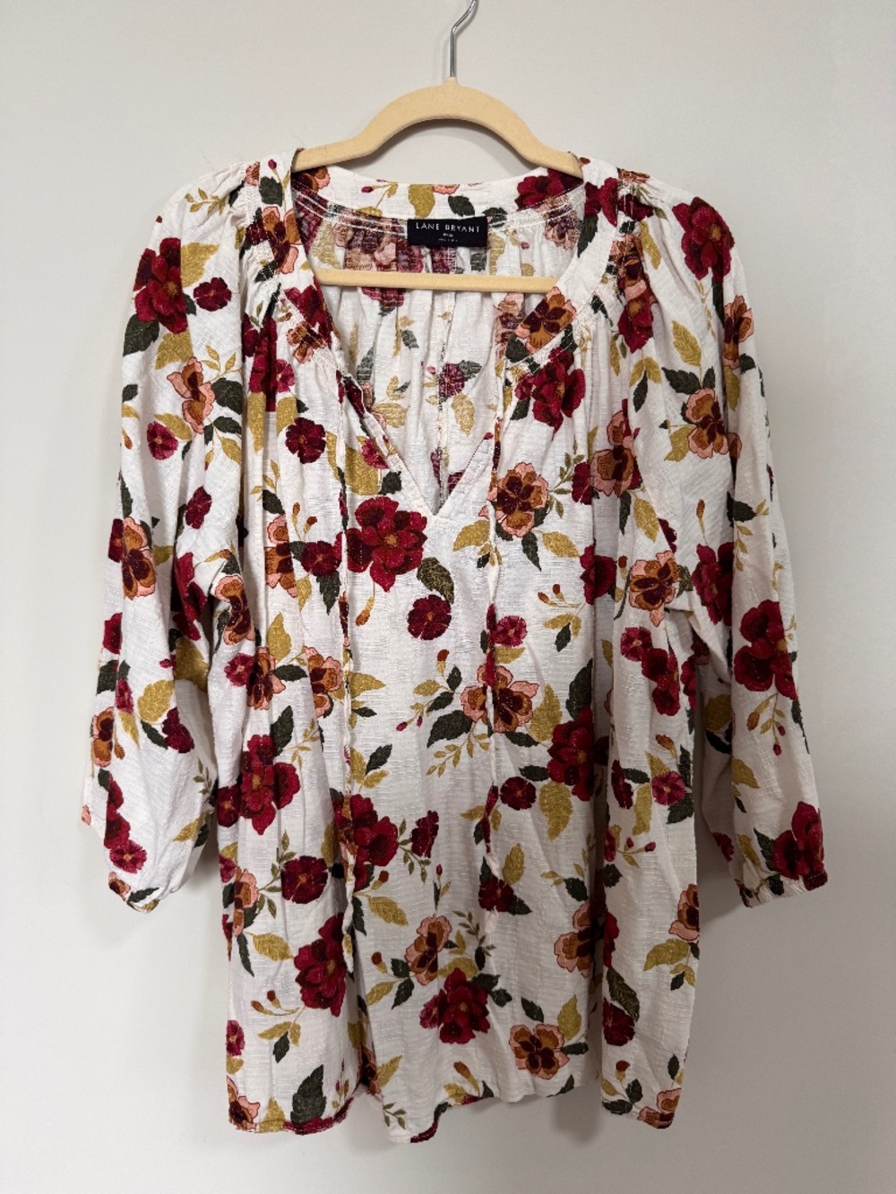 Lane Bryant Tie-Neck Blouse